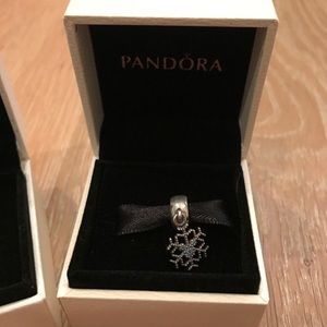 Pandora snowflake charm